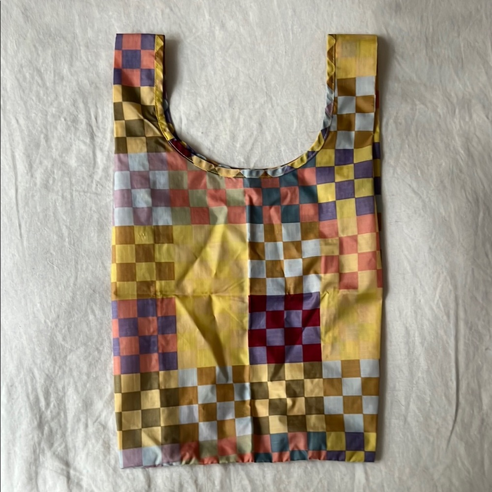 Colorful Checkered Tote Bag